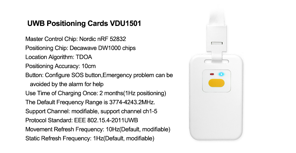 UWB positioning tags